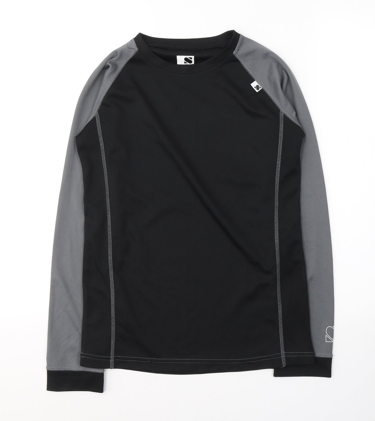 Shredz Boys Black  Polyester Pullover Casual Size 13-14 Years Round Neck Pullover - Activewear