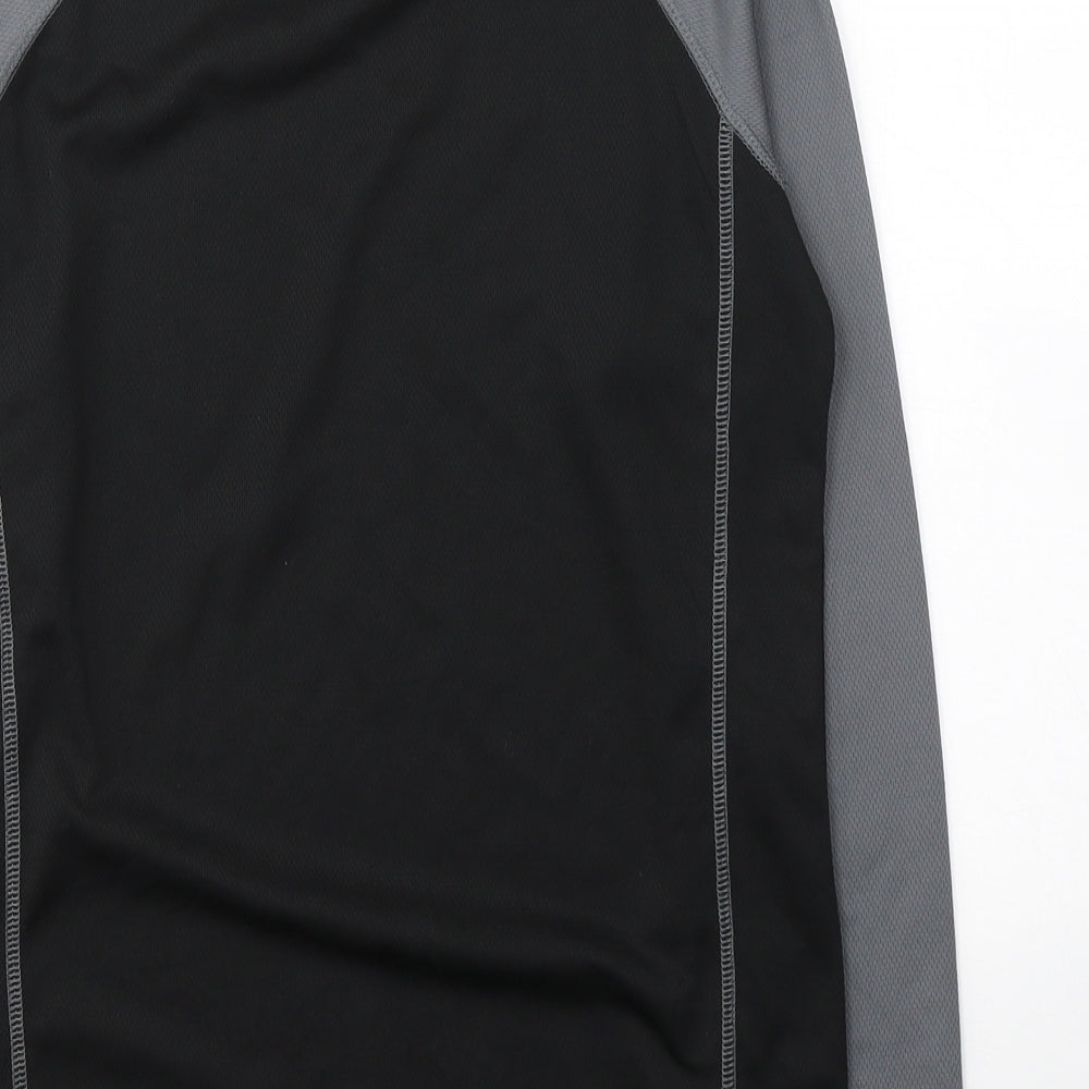 Shredz Boys Black  Polyester Pullover Casual Size 13-14 Years Round Neck Pullover - Activewear