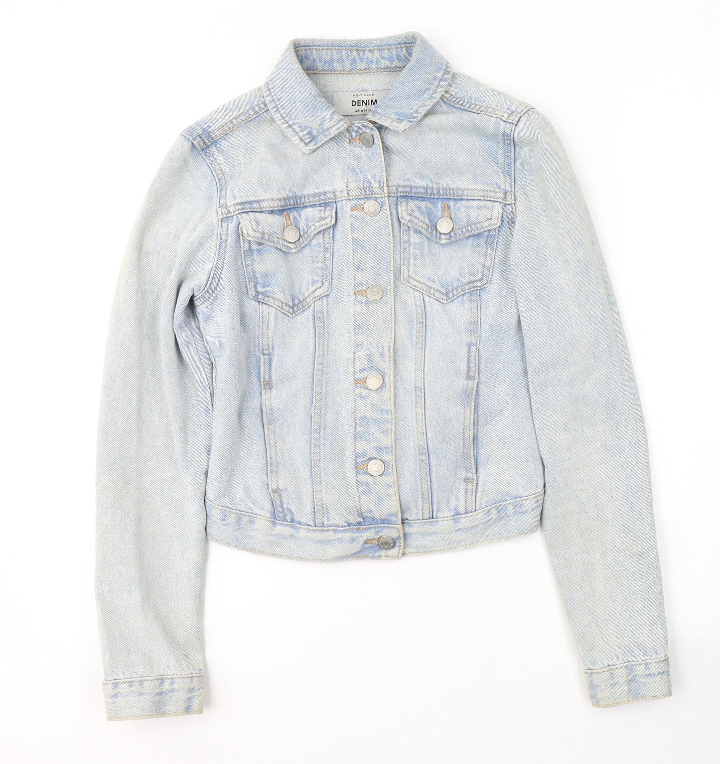 New Look Womens Blue   Jacket  Size 8  Button