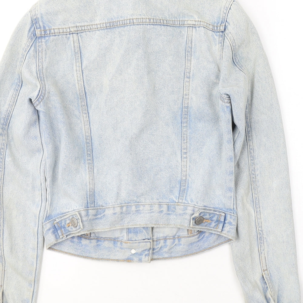 New Look Womens Blue   Jacket  Size 8  Button