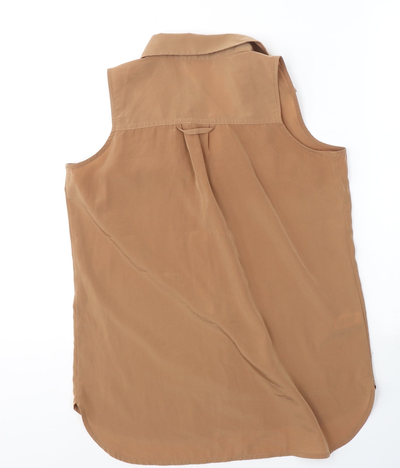 NEXT Womens Brown  Polyester Basic Tank Size 8 Collared