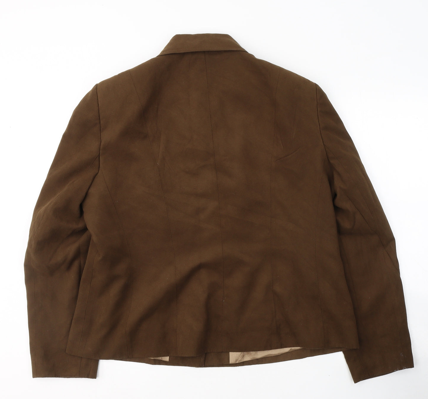 J.Taylor Womens Brown   Jacket Coat Size 18  Button