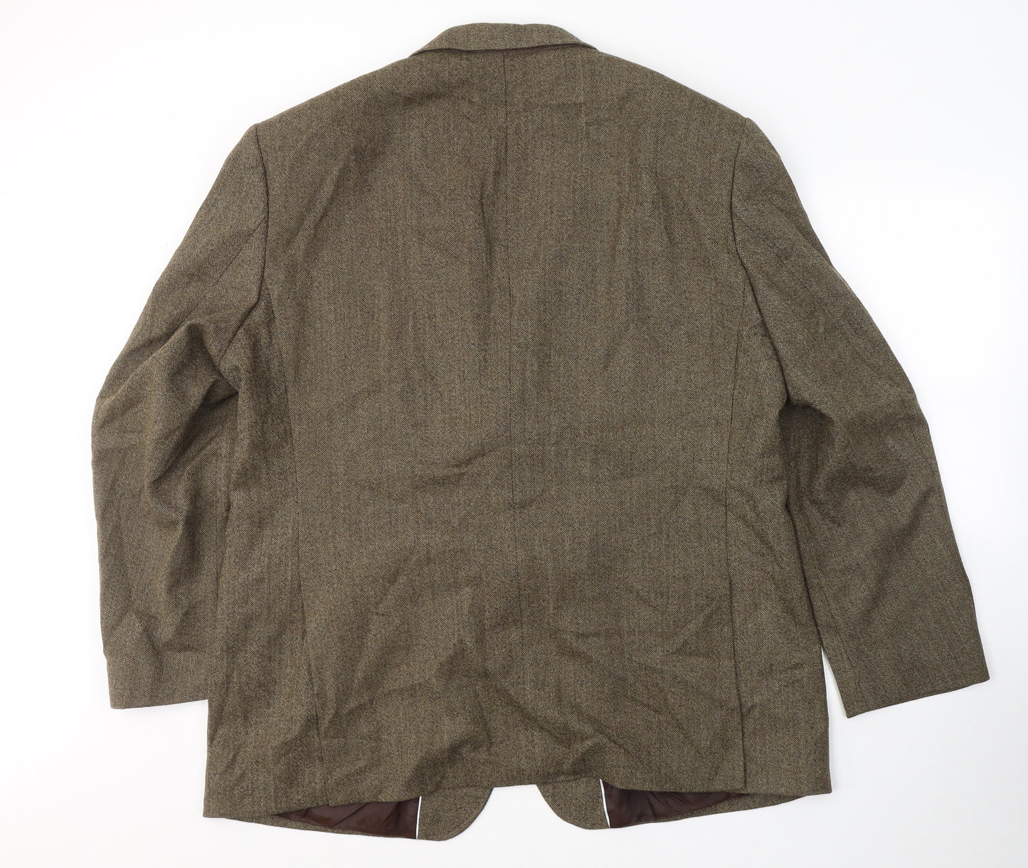 Marks and Spencer Mens Brown  Wool Jacket Suit Jacket Size 48