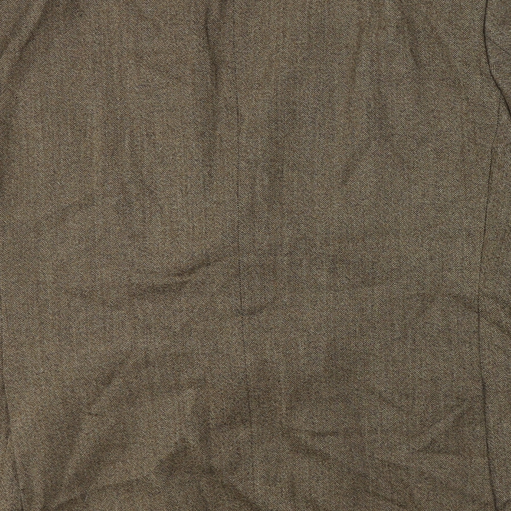 Marks and Spencer Mens Brown  Wool Jacket Suit Jacket Size 48