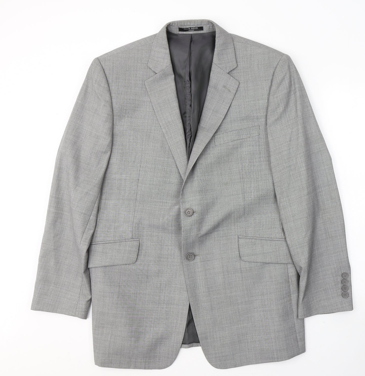 JACK REID Mens Grey  Polyester Jacket Suit Jacket Size 42
