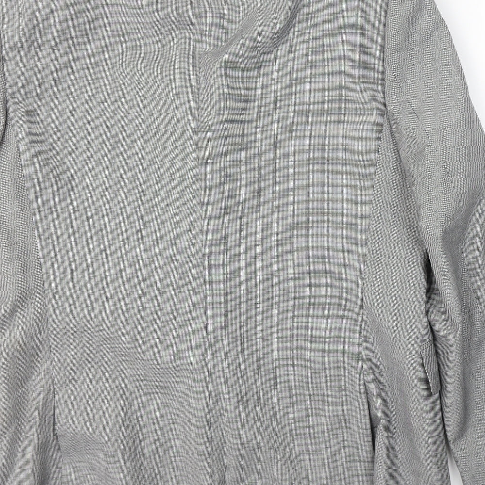 JACK REID Mens Grey  Polyester Jacket Suit Jacket Size 42