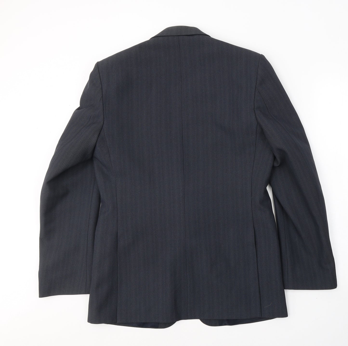 Greenwoods Mens Blue  Polyester Jacket Suit Jacket Size 36