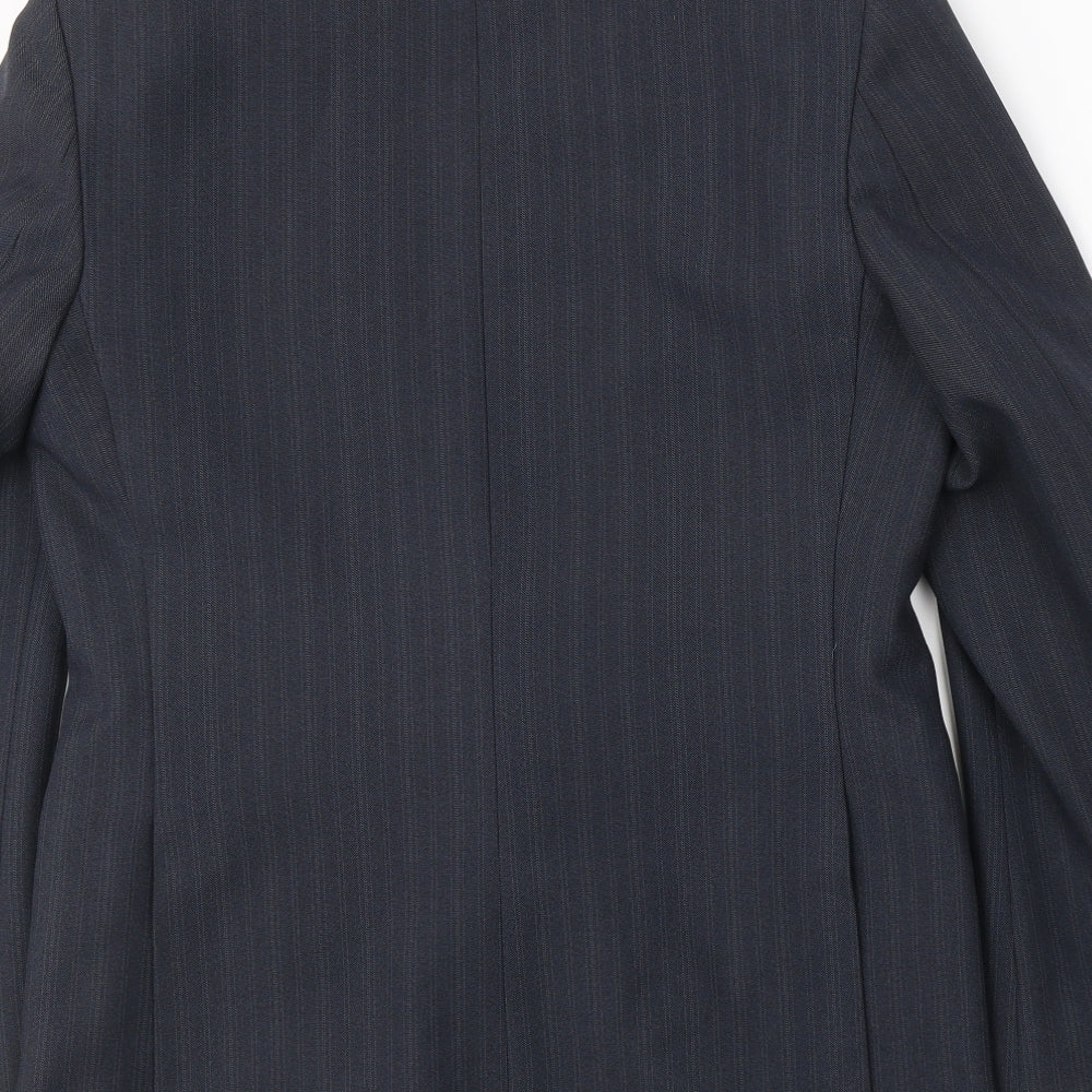 Greenwoods Mens Blue  Polyester Jacket Suit Jacket Size 36