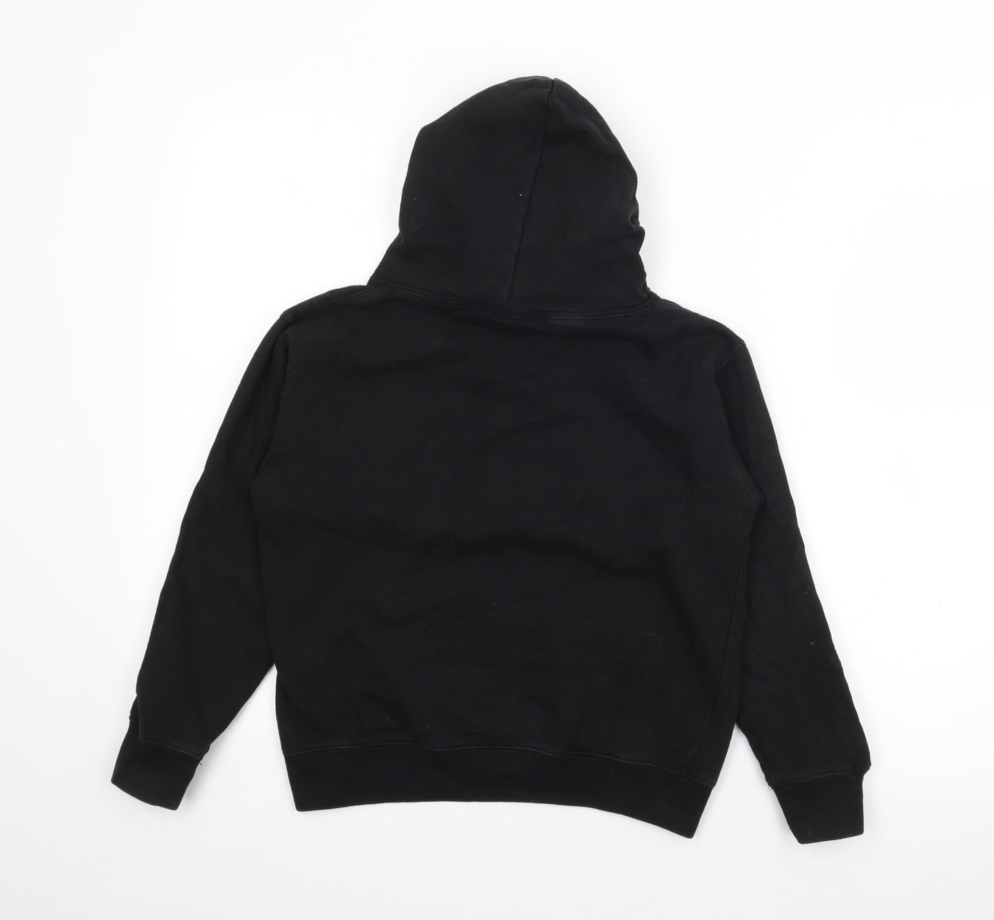 Ramona Boys Black  Cotton Pullover Hoodie Size 7-8 Years   - CWD