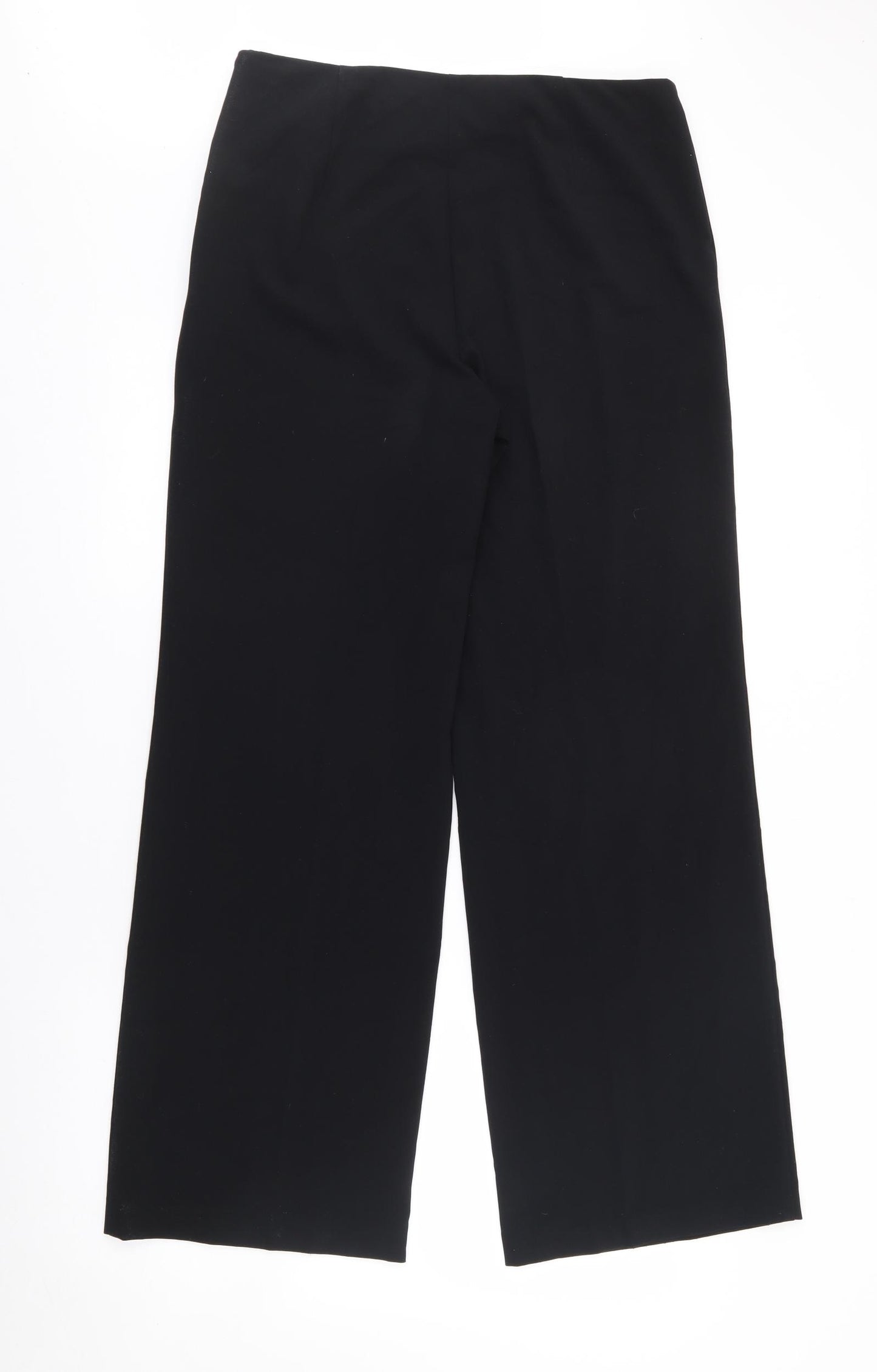 Marks and Spencer Womens Black  Polyester Trousers  Size 12 L31 in Regular