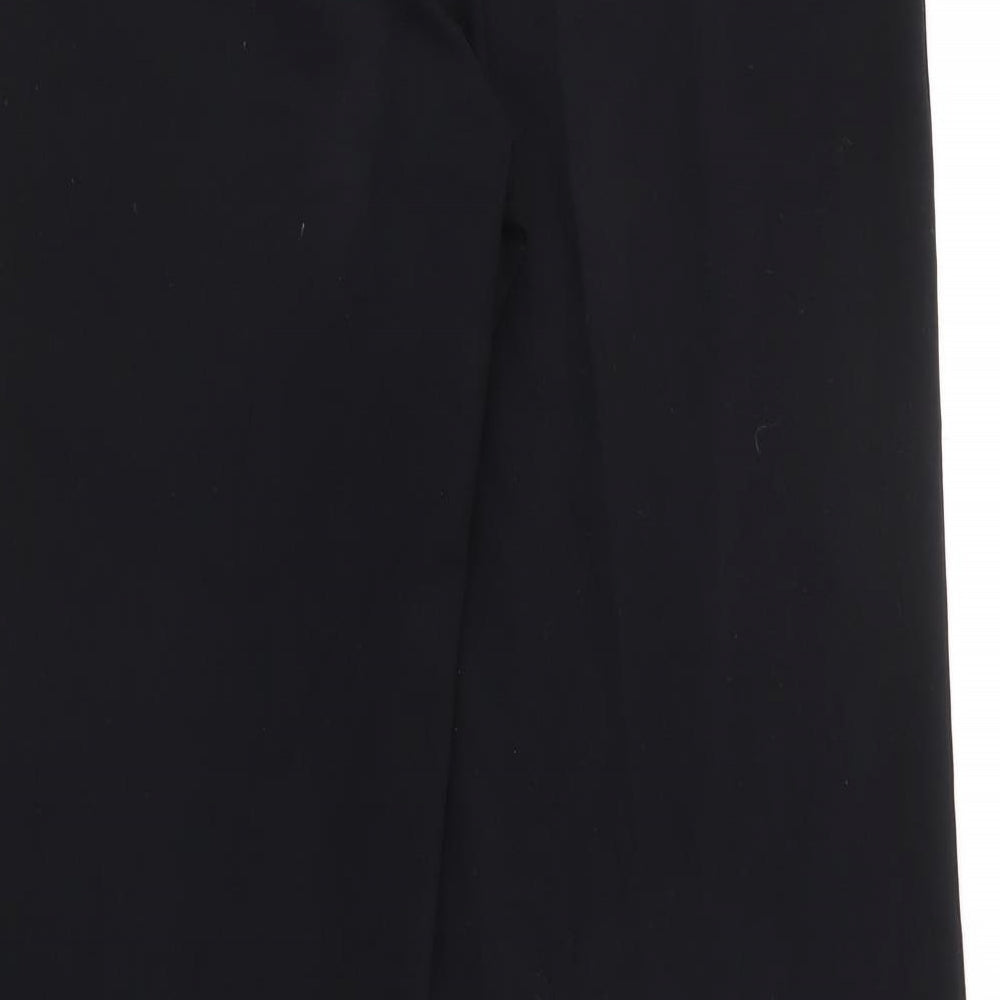 Marks and Spencer Womens Black  Polyester Trousers  Size 12 L31 in Regular