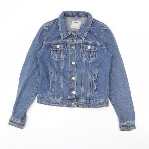 Denim Co Womens Blue   Jacket  Size 8  Button