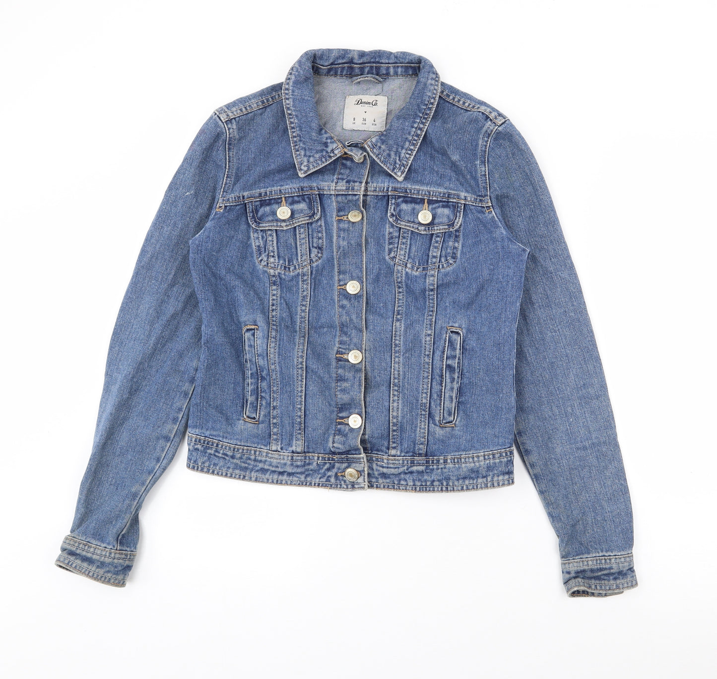 Denim Co Womens Blue   Jacket  Size 8  Button