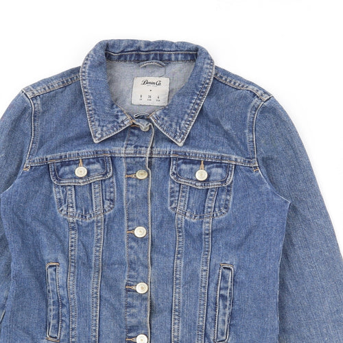Denim Co Womens Blue   Jacket  Size 8  Button