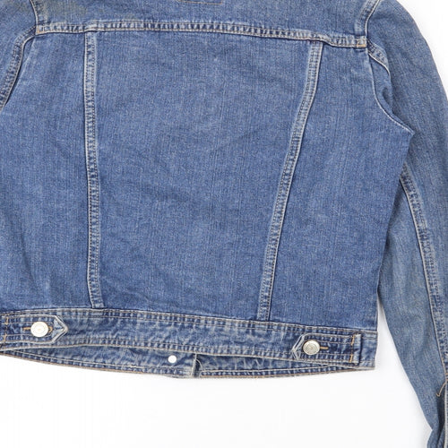 Denim Co Womens Blue   Jacket  Size 8  Button