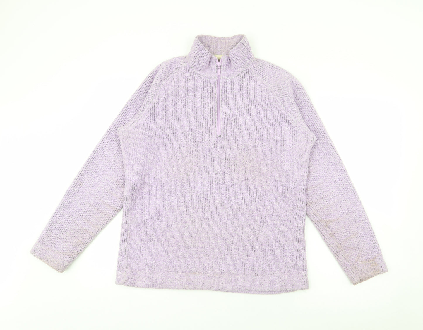 Peter Storm Womens Purple High Neck  Acrylic Pullover Jumper Size 14