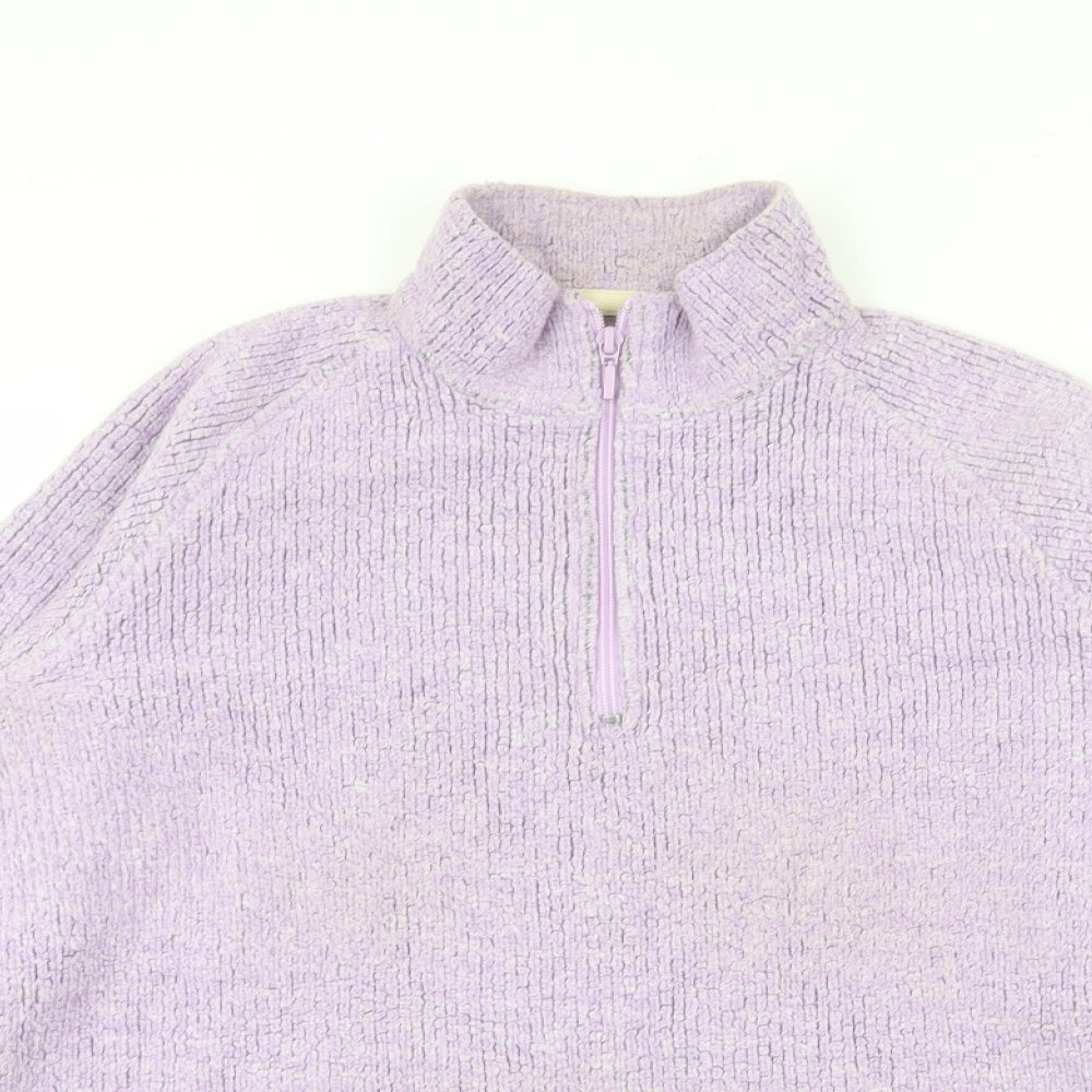 Peter Storm Womens Purple High Neck  Acrylic Pullover Jumper Size 14