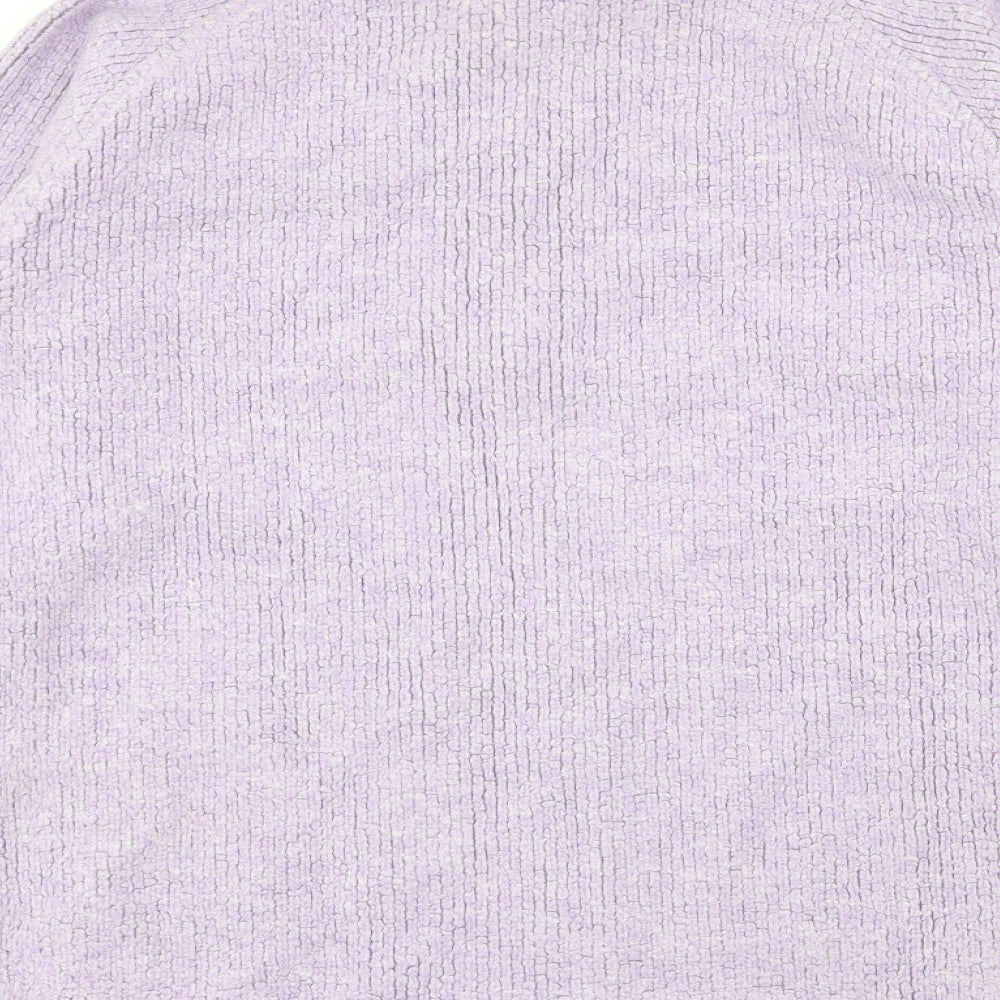 Peter Storm Womens Purple High Neck  Acrylic Pullover Jumper Size 14