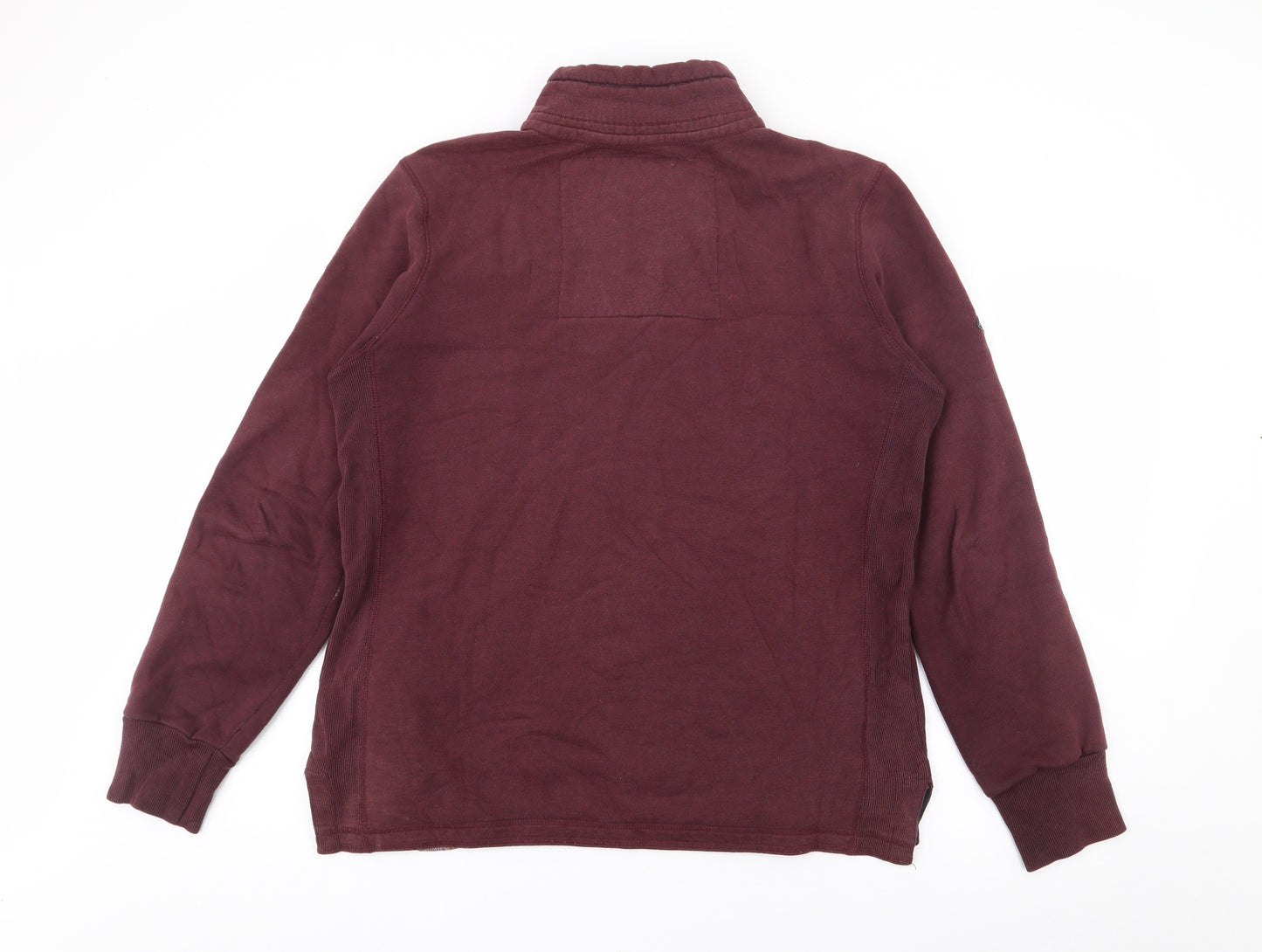 Superdry Mens Purple High Neck  Polyester Pullover Jumper Size L