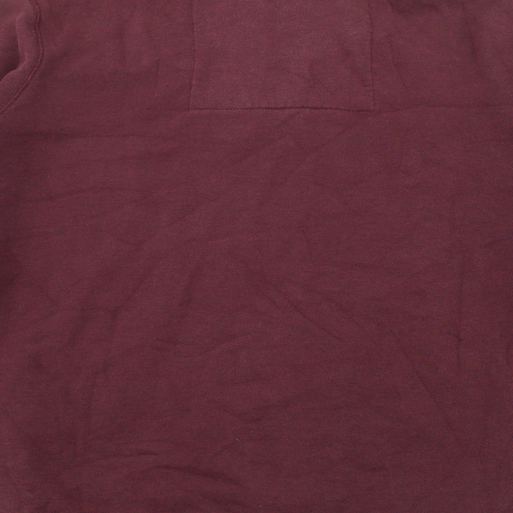 Superdry Mens Purple High Neck  Polyester Pullover Jumper Size L