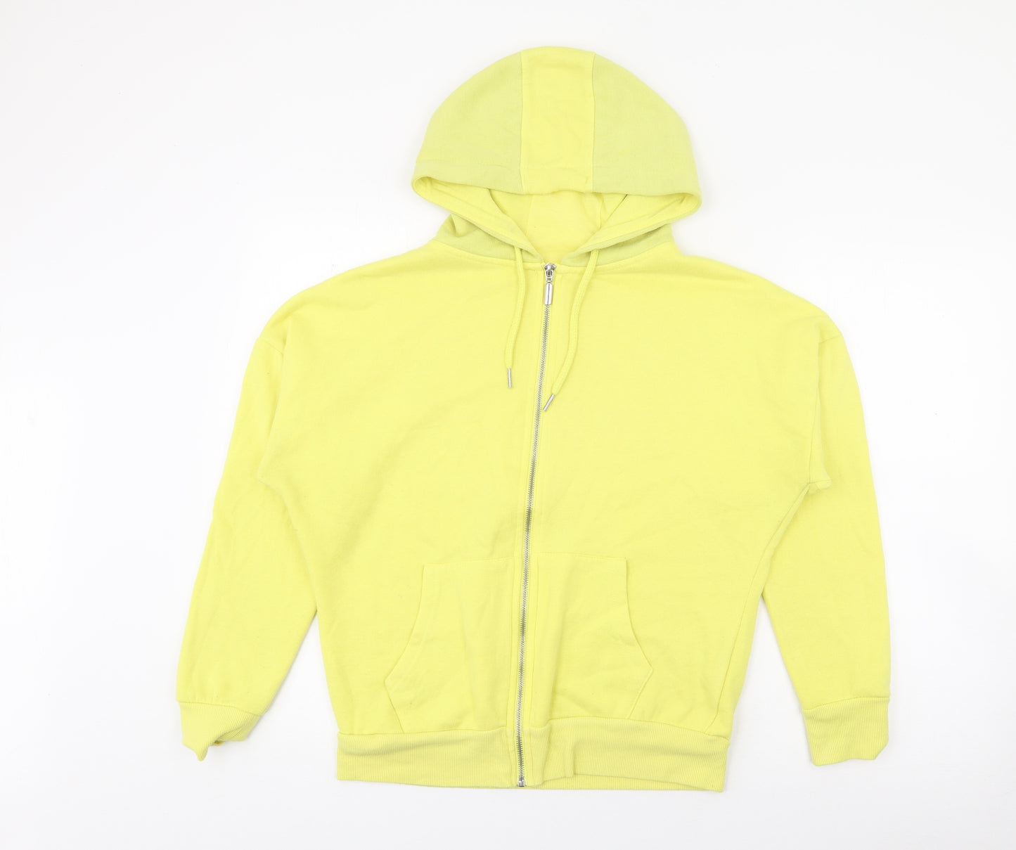 Atmosphere Womens Yellow  Polyester Full Zip Hoodie Size 10  Zip