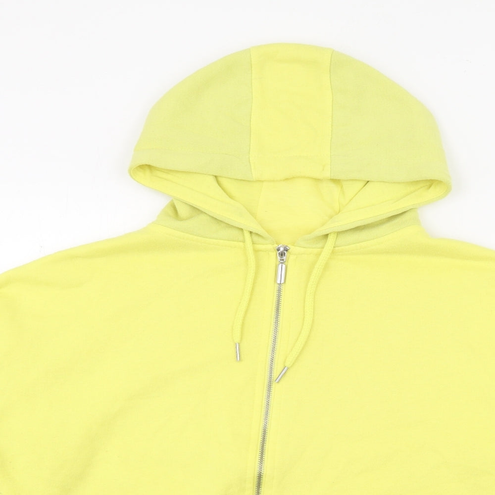 Atmosphere Womens Yellow  Polyester Full Zip Hoodie Size 10  Zip