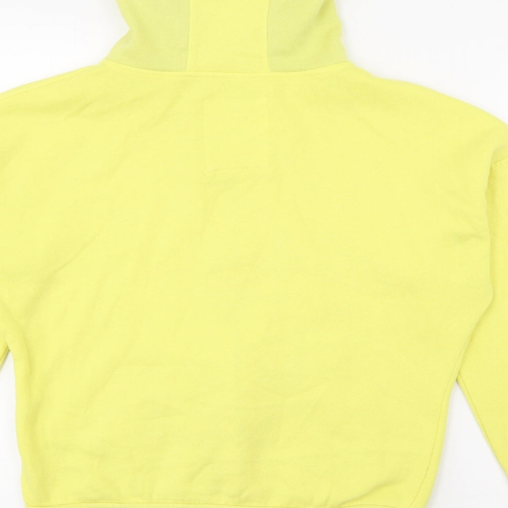 Atmosphere Womens Yellow  Polyester Full Zip Hoodie Size 10  Zip