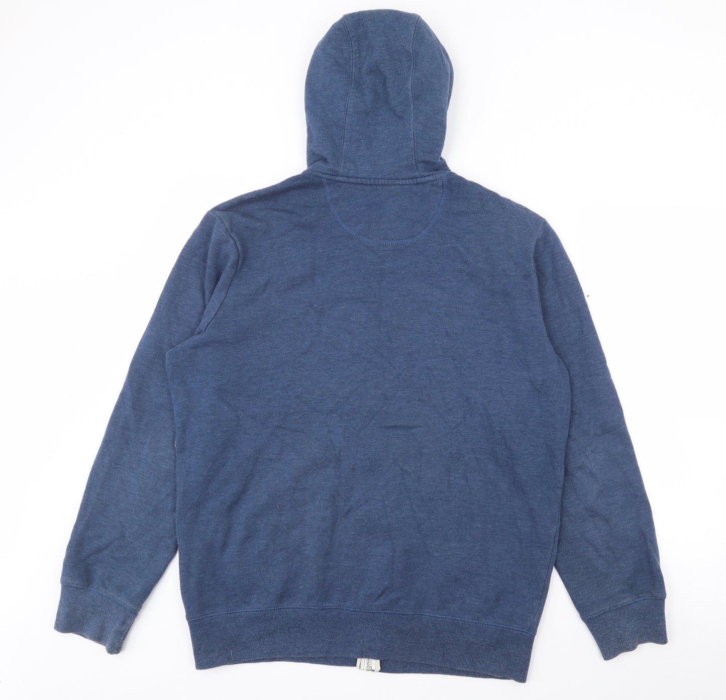 F&F Mens Blue  Cotton Pullover Hoodie Size M