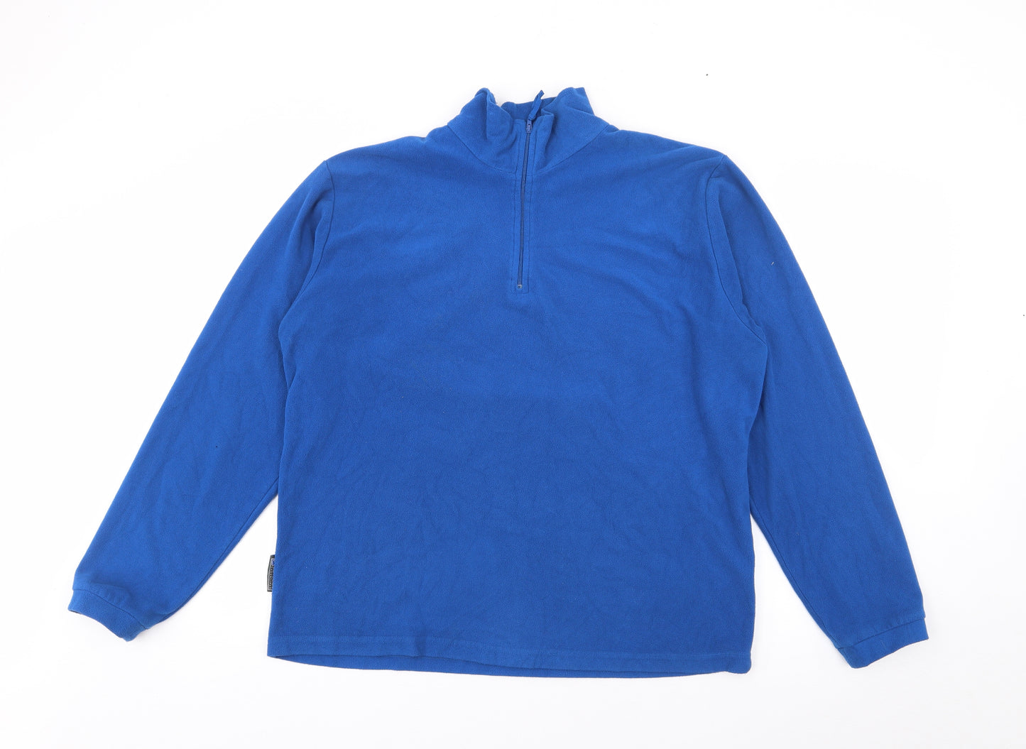 Outdoor Essentials` Mens Blue High Neck  Polyester Pullover Jumper Size L