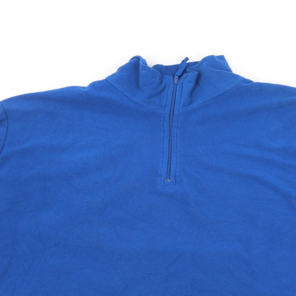 Outdoor Essentials` Mens Blue High Neck  Polyester Pullover Jumper Size L