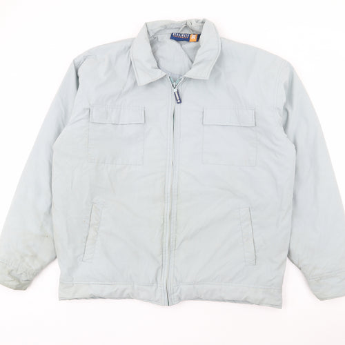 Berringer Womens Blue   Jacket Coat Size L  Zip