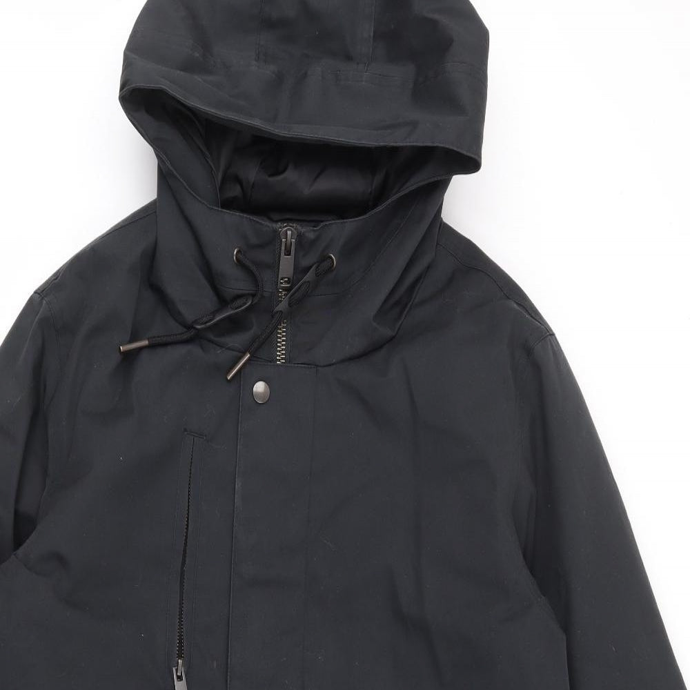 Marks and Spencer Mens Black   Jacket Coat Size M  Zip