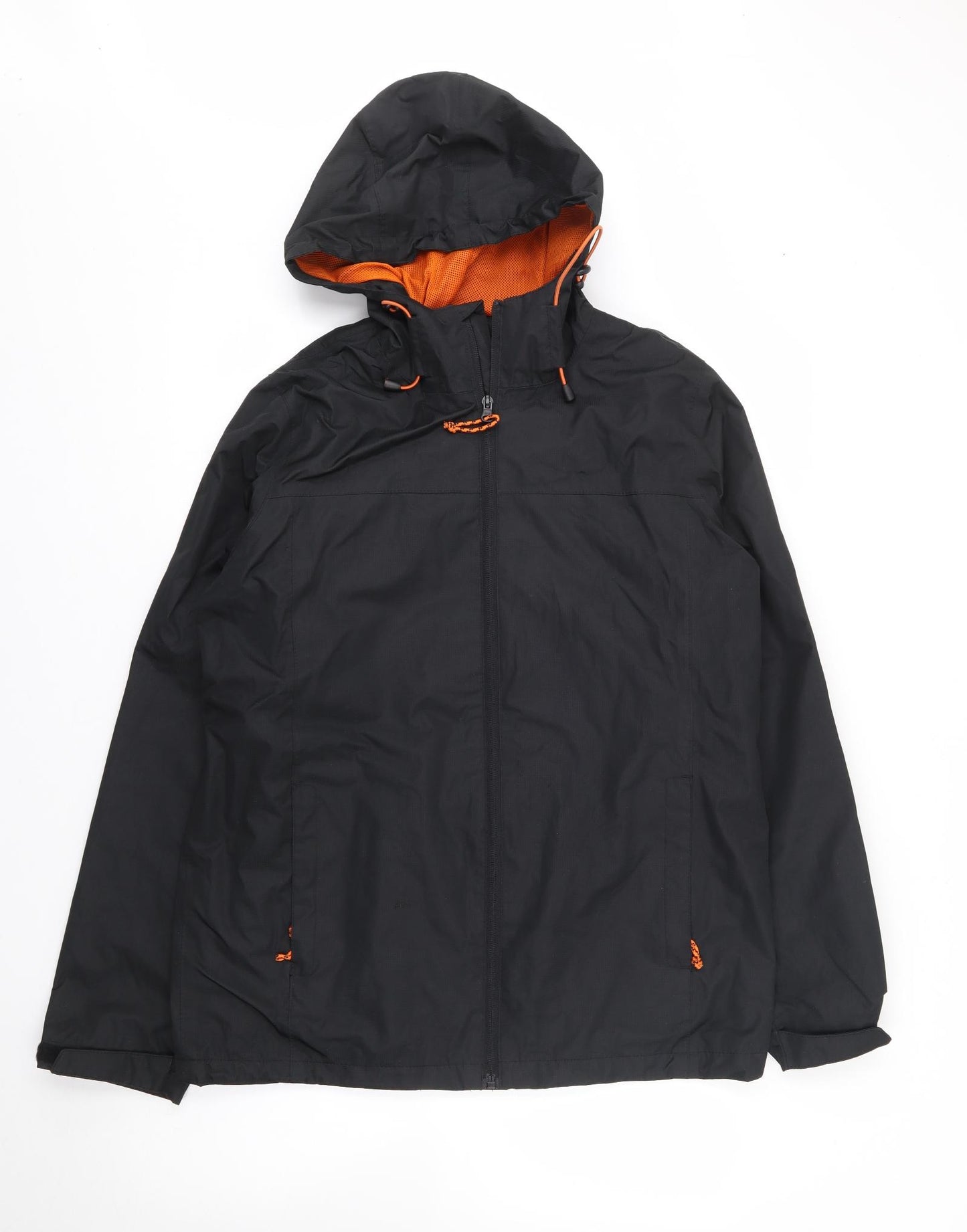 Trespass Mens Black   Rain Coat Coat Size S  Zip