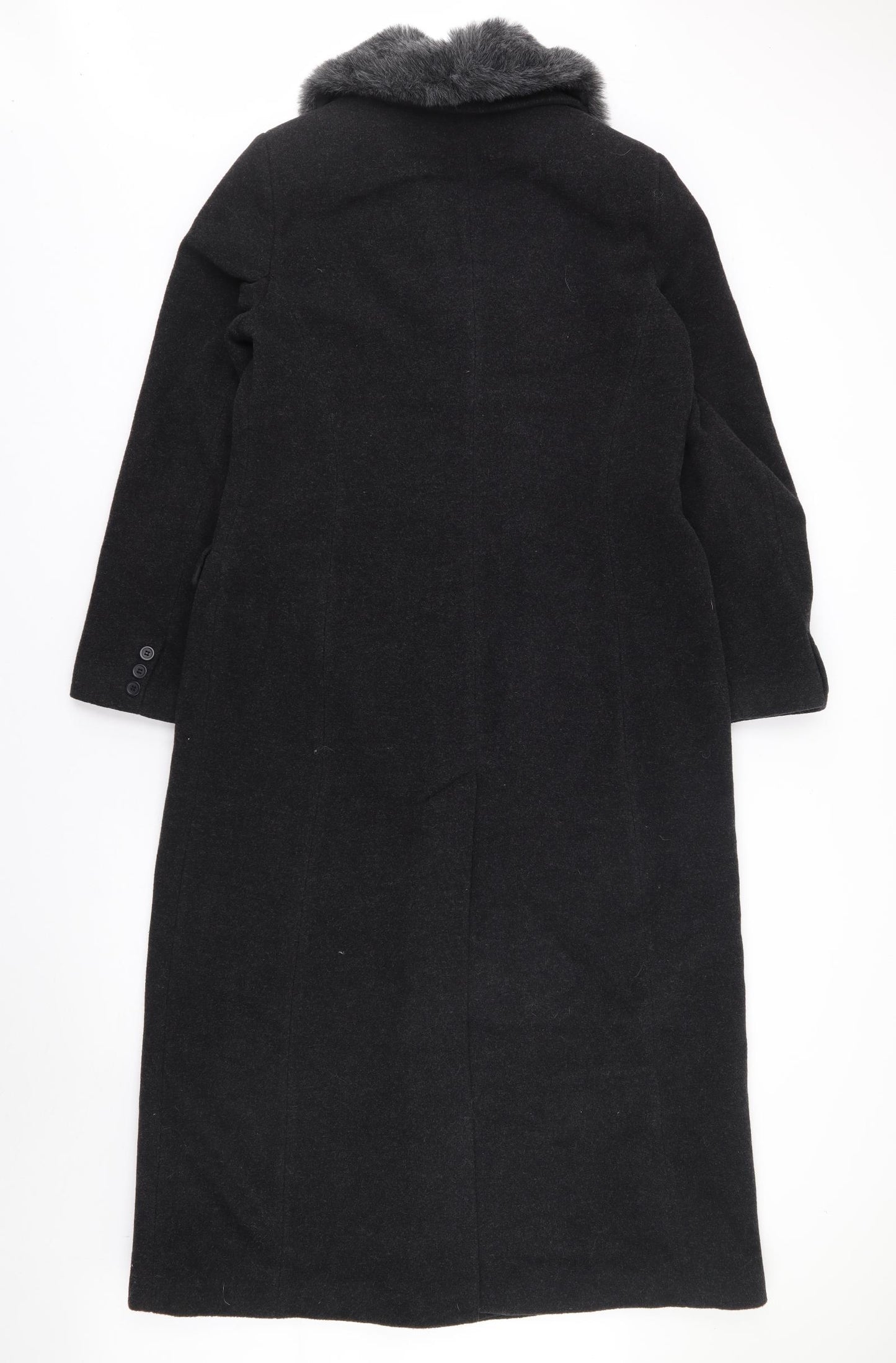 Dorothy Perkins Womens Grey   Overcoat Coat Size 14  Button