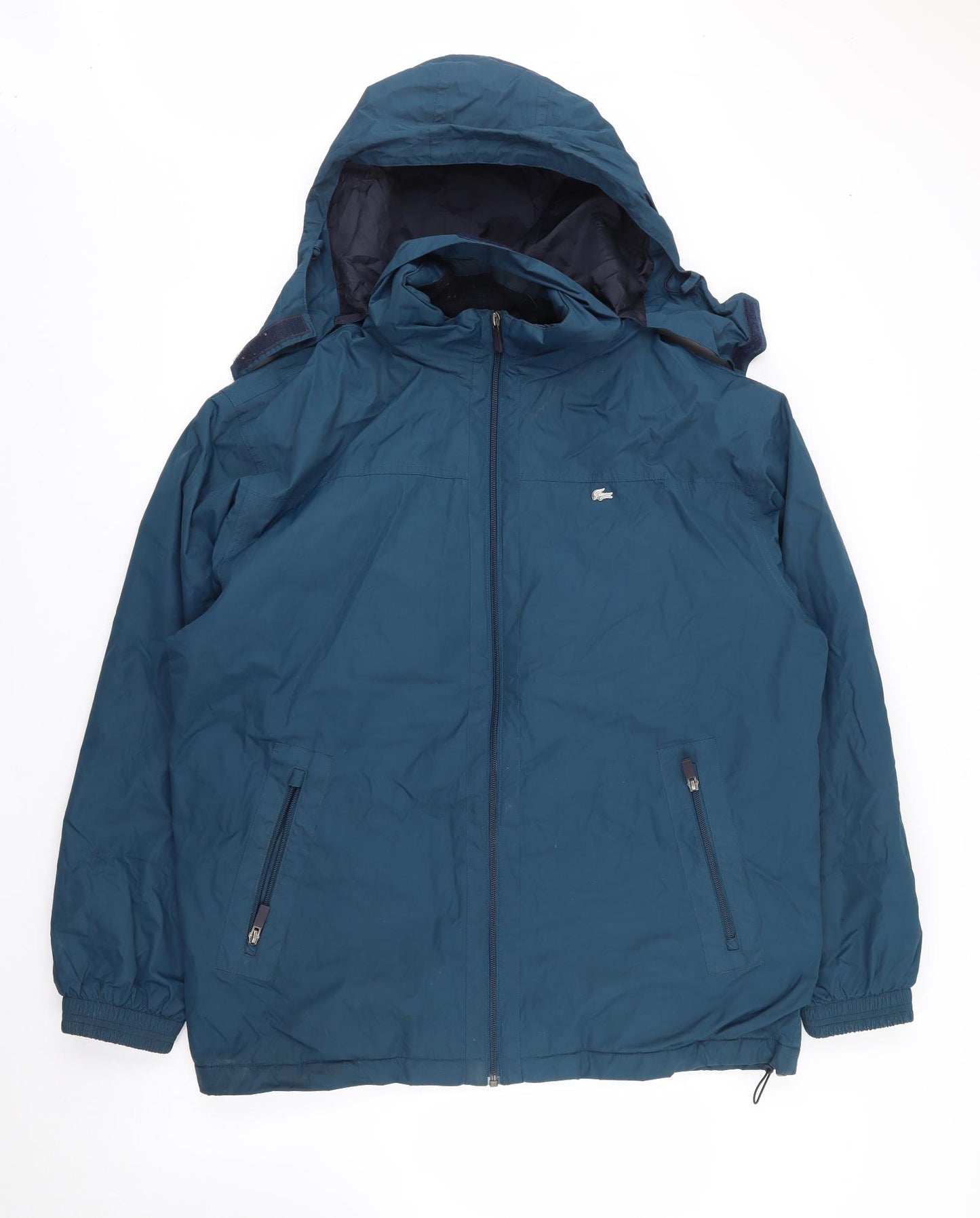 Lacoste Mens Blue   Jacket Coat Size L  Zip