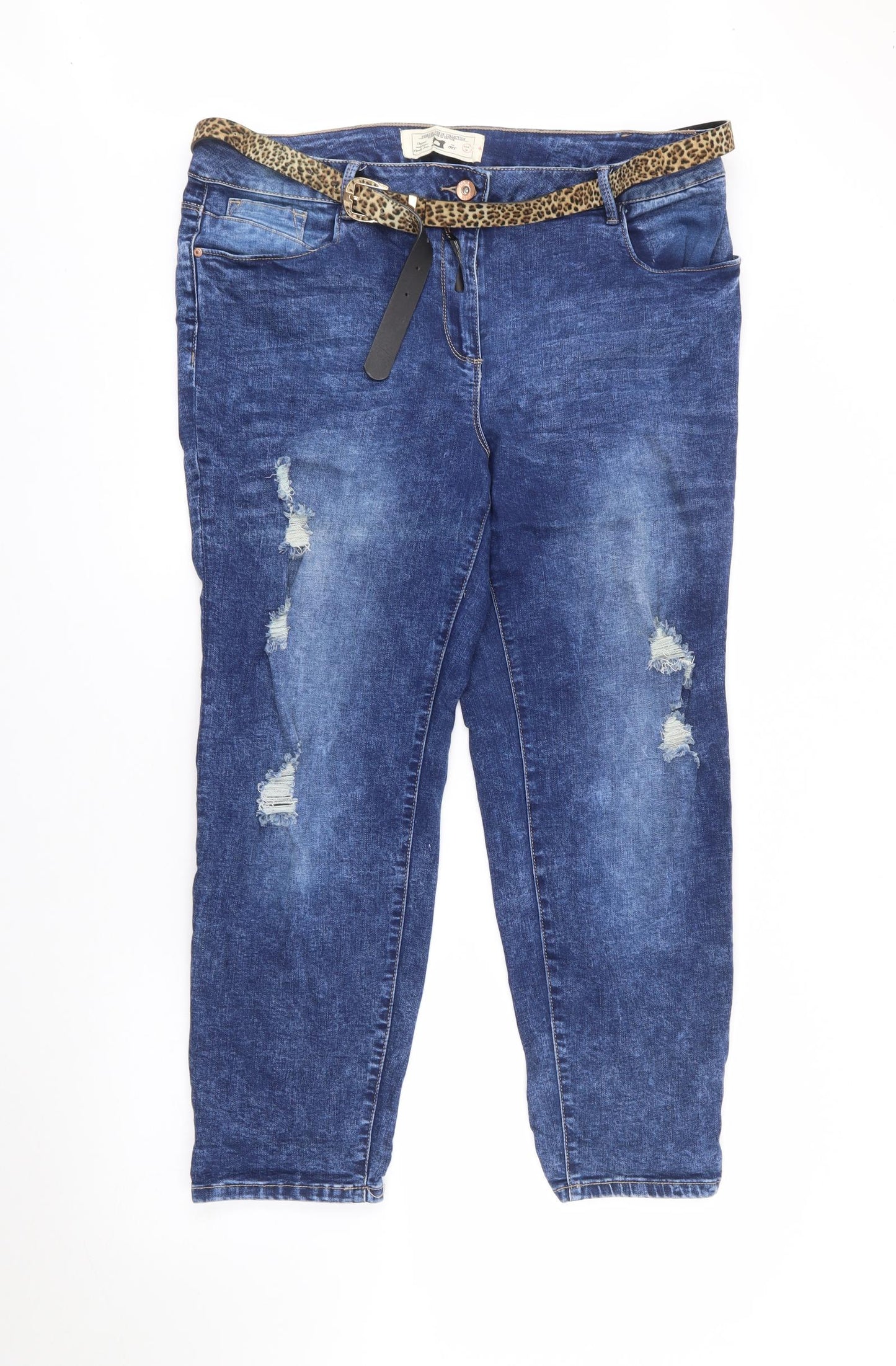 Matalan Womens Blue  Coir Skinny Jeans Size 18 L27 in Regular
