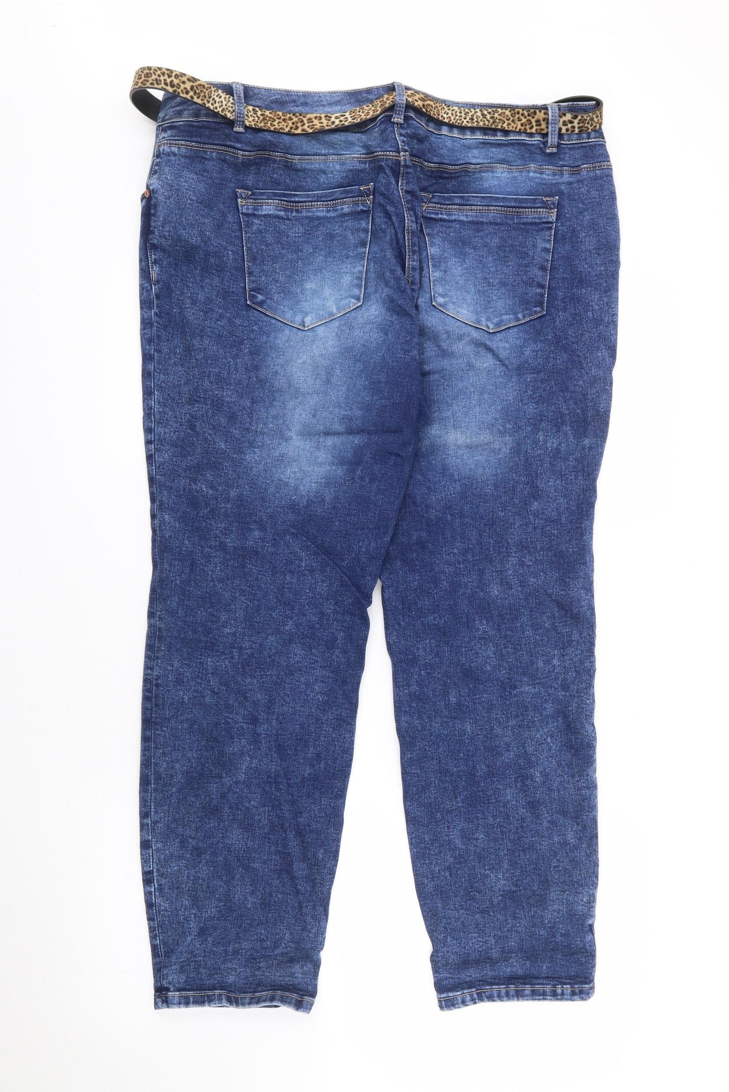 Matalan Womens Blue  Coir Skinny Jeans Size 18 L27 in Regular