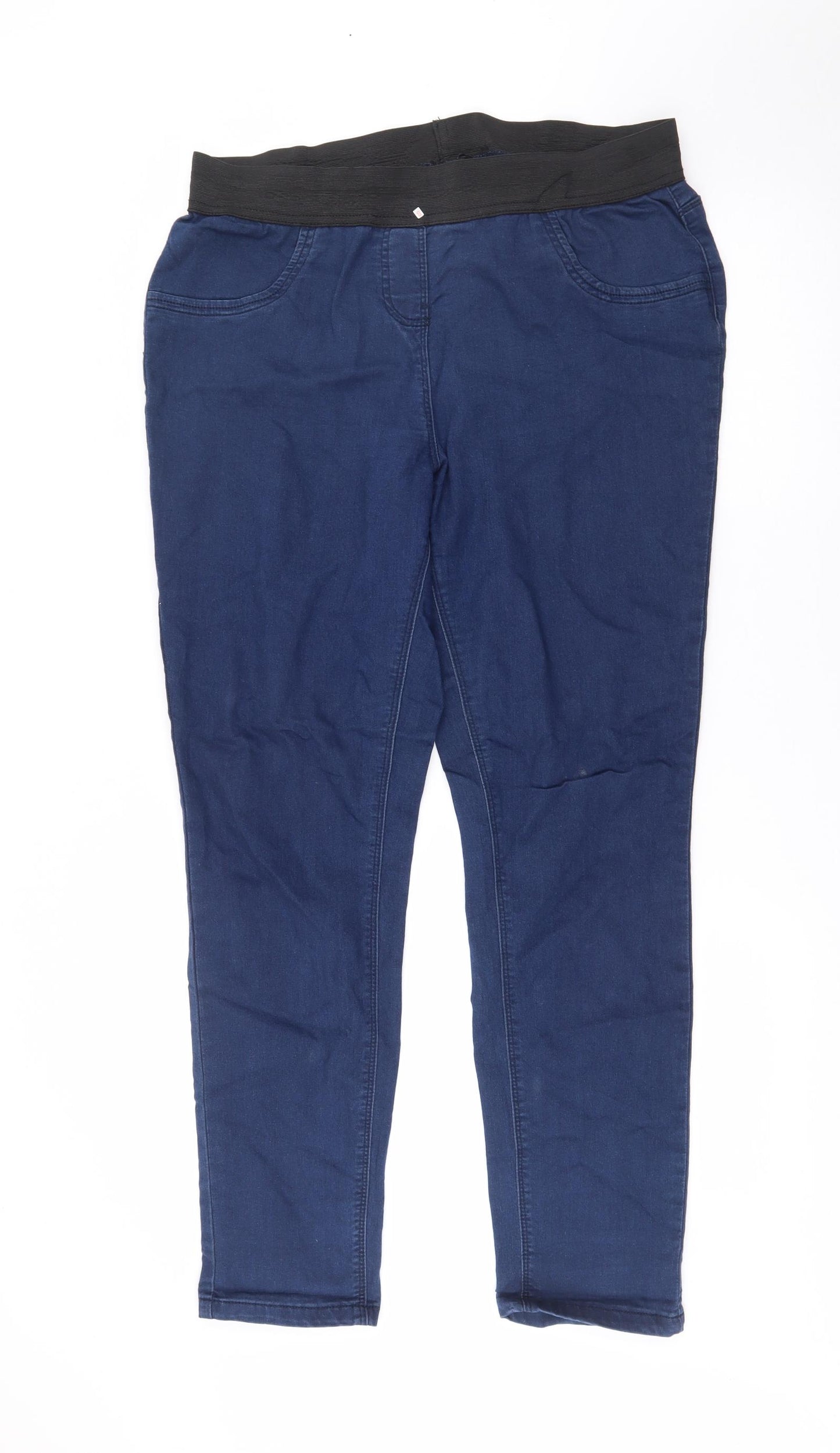 George Womens Blue  Cotton Skinny Jeans Size 16 L27 in Regular