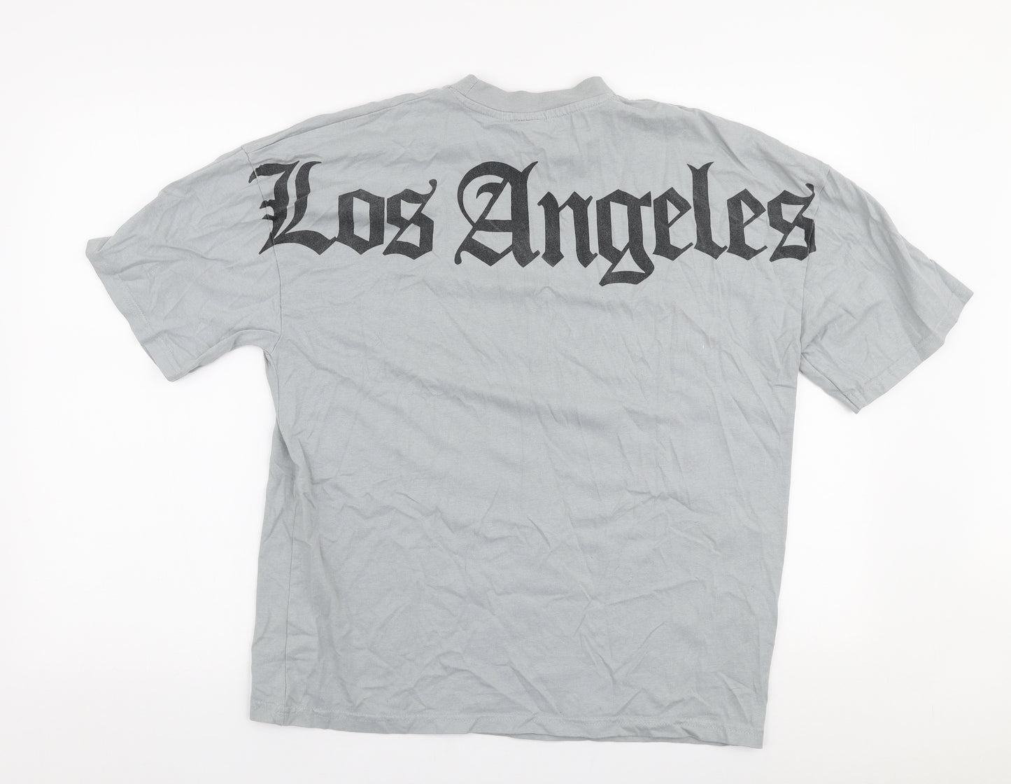 Black Squad Mens Grey  Polyester  T-Shirt Size S High Neck  - Los angeles