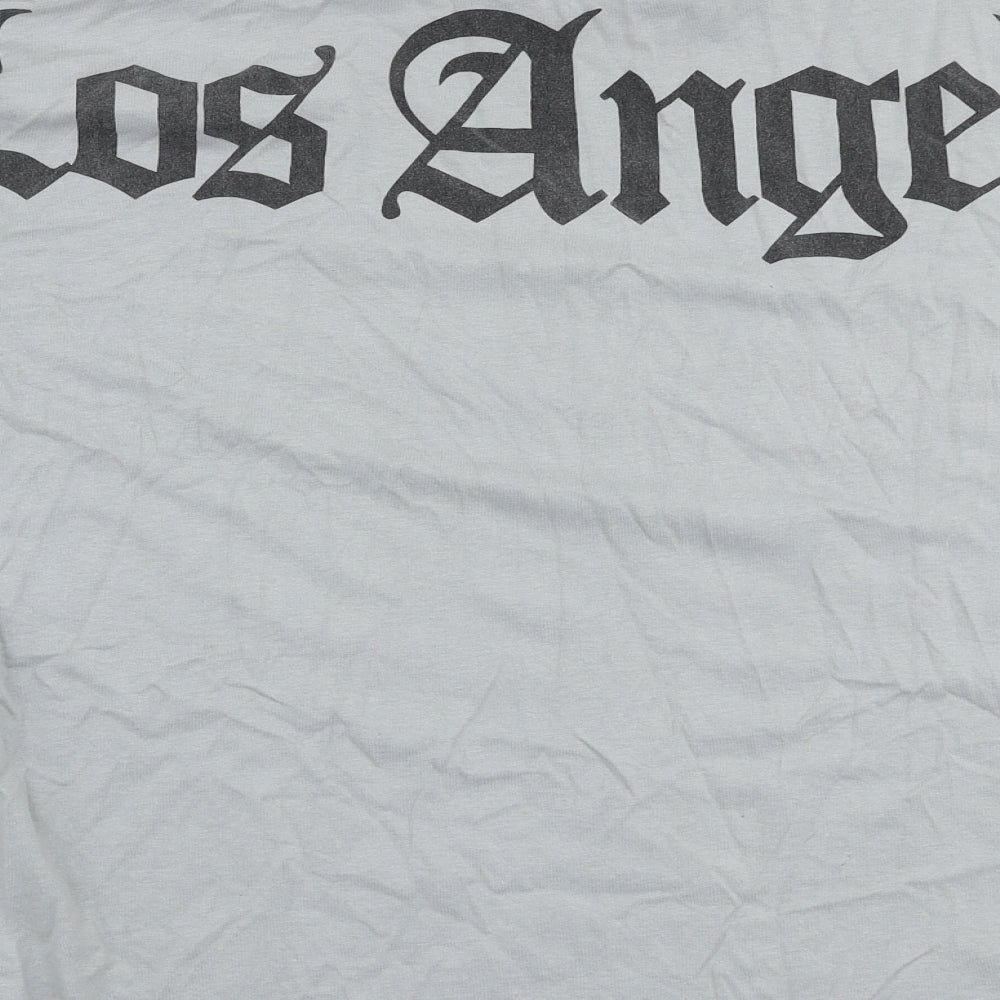 Black Squad Mens Grey  Polyester  T-Shirt Size S High Neck  - Los angeles