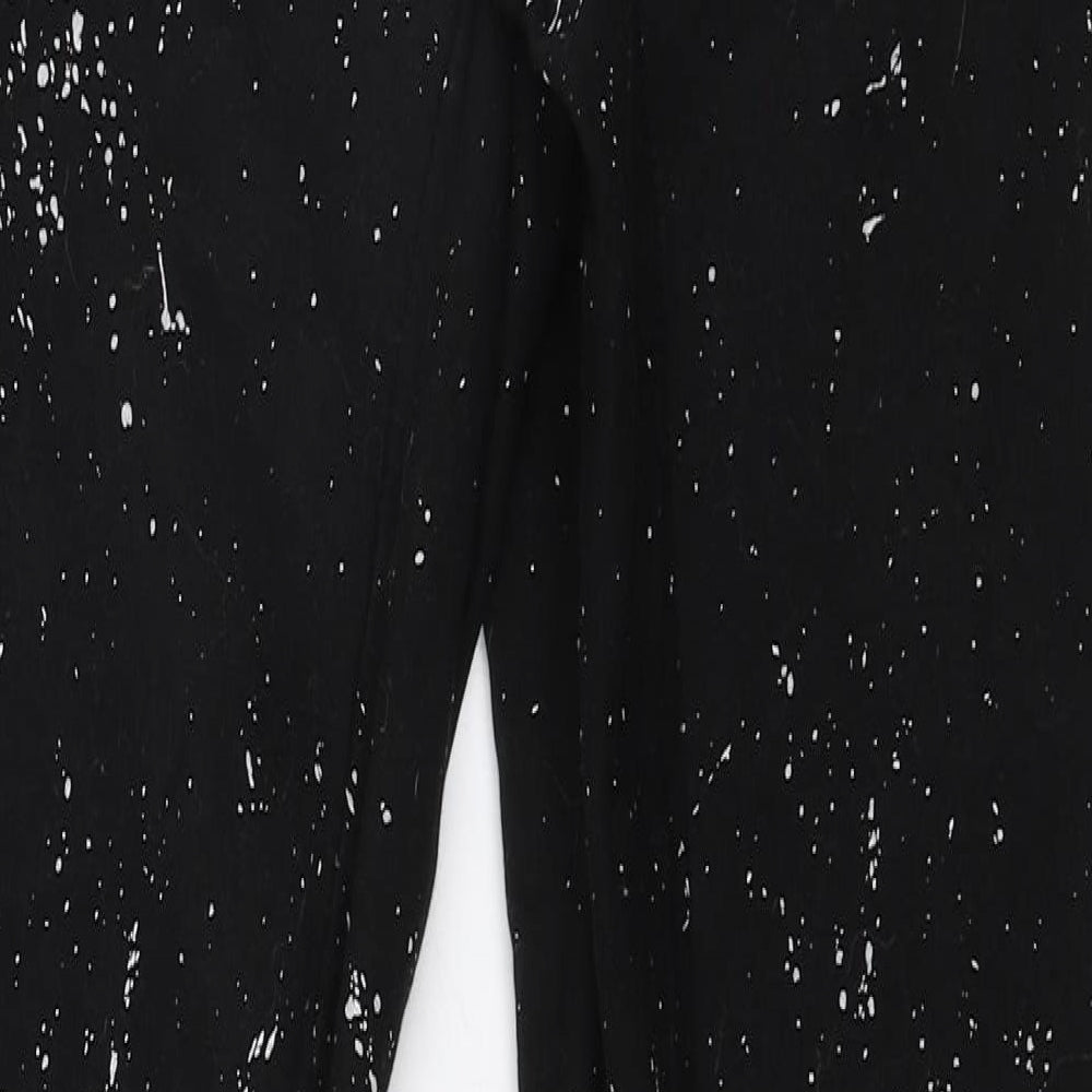 Hype Mens Black  Polyester Jogger Trousers Size XS L30 in Slim Drawstring