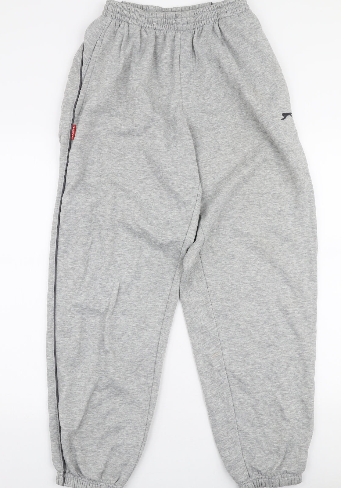 Slazenger Mens Grey  Polyester Jogger Trousers Size M L30 in Regular Drawstring