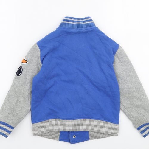 NEXT Boys Blue   Jacket  Size 4-5 Years  Button - Varsity jacket