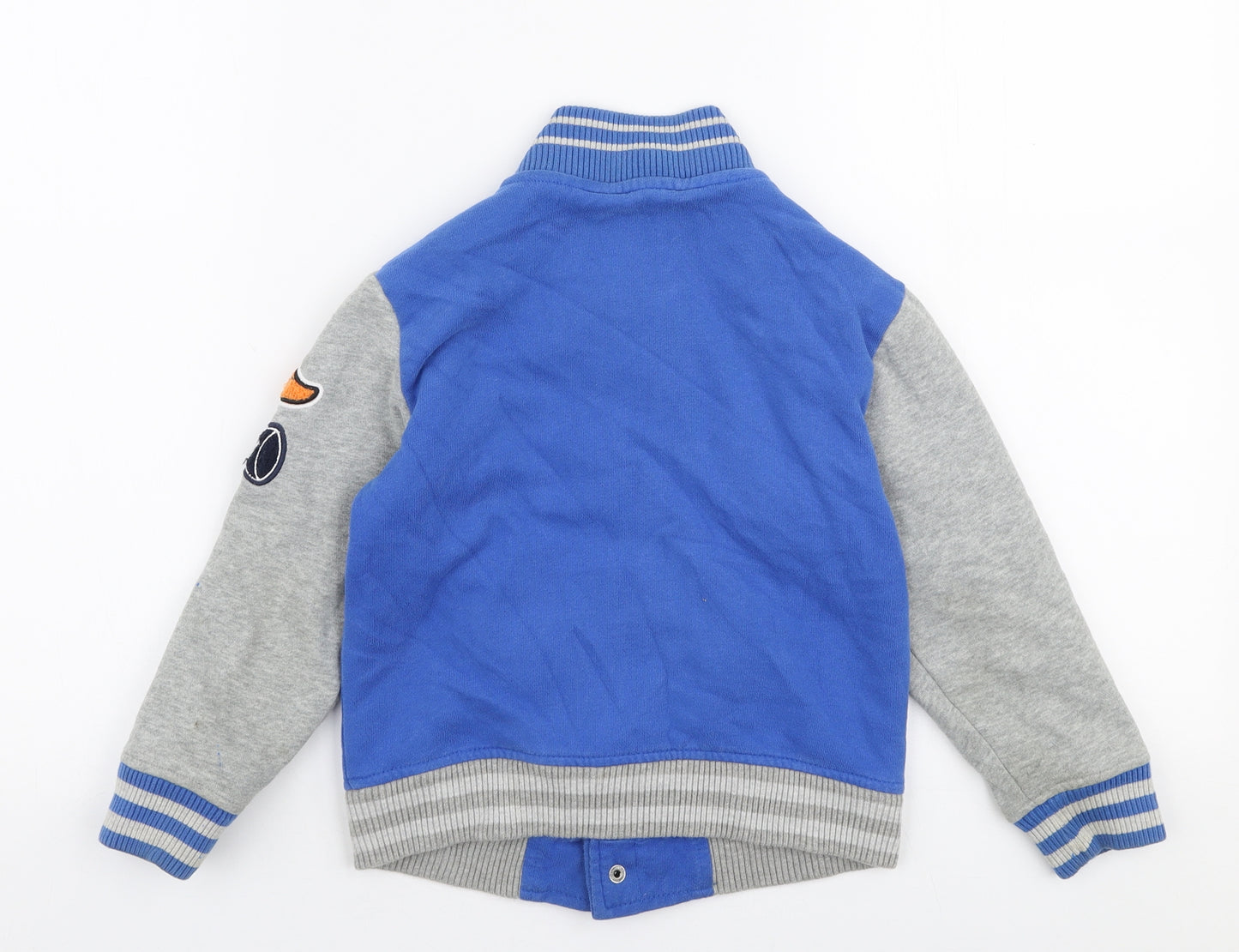 NEXT Boys Blue   Jacket  Size 4-5 Years  Button - Varsity jacket