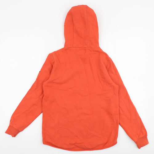 NEXT Boys Orange  Cotton Pullover Hoodie Size 10 Years  Pullover - The future is now