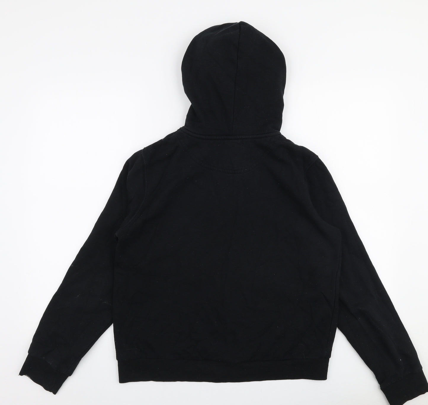 H&M Womens Black  Cotton Full Zip Hoodie Size S  Zip