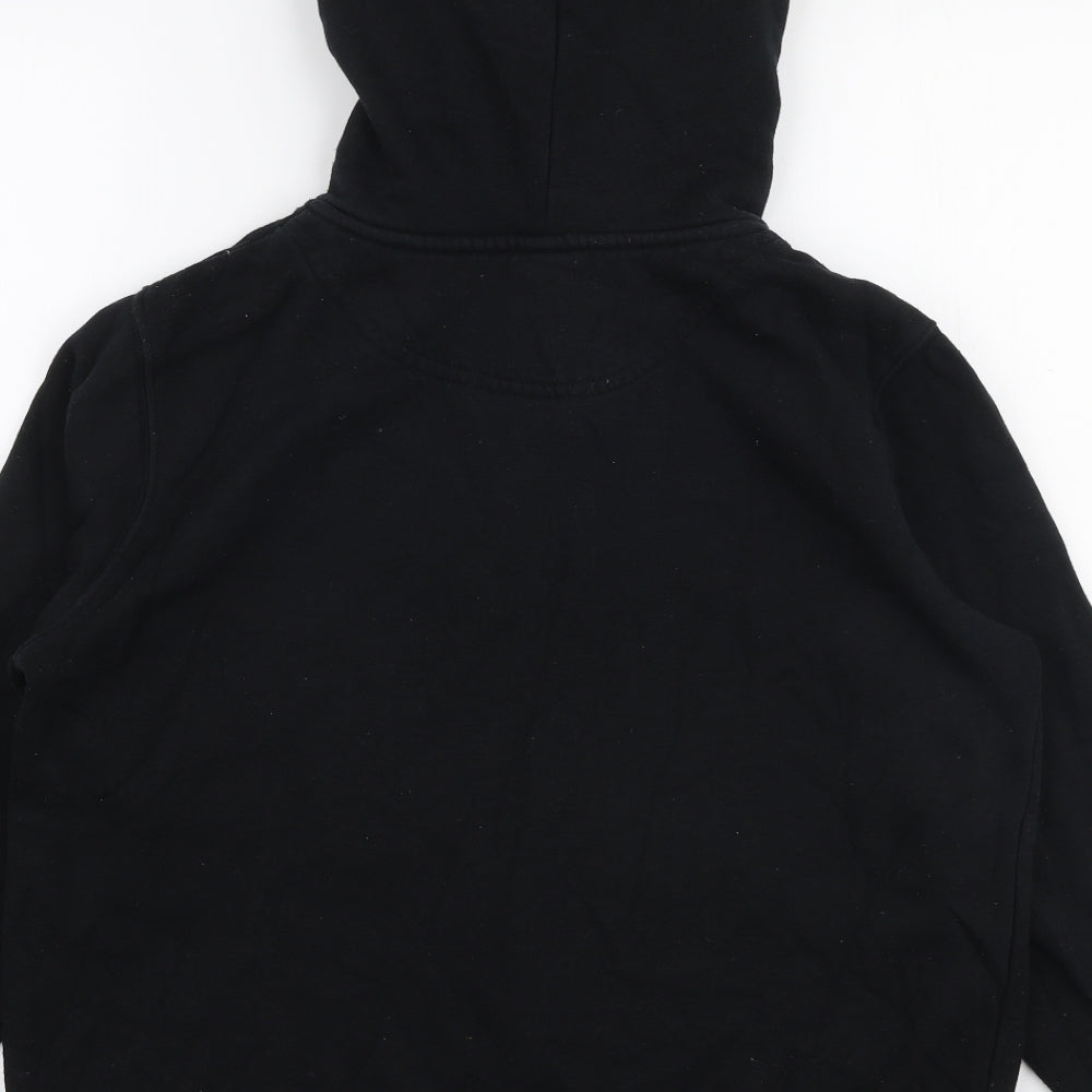 H&M Womens Black  Cotton Full Zip Hoodie Size S  Zip