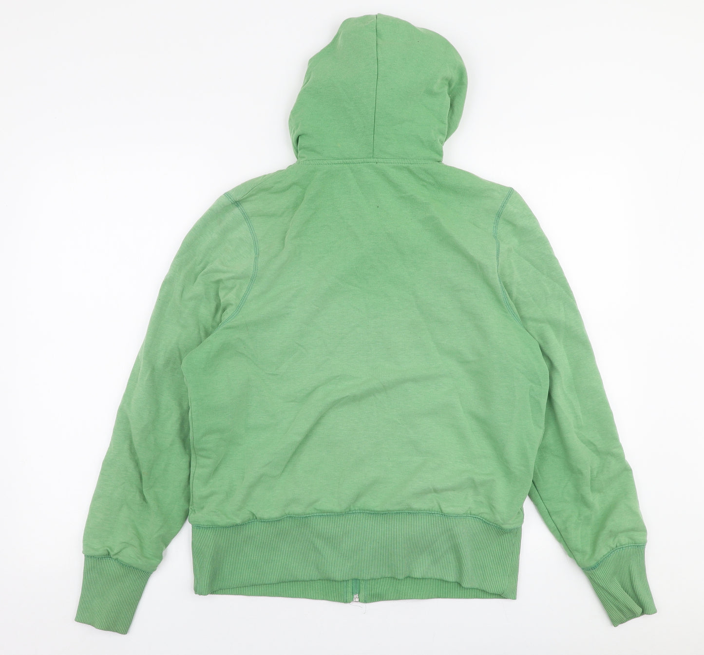 Athletic Co Womens Green  Polyester Full Zip Hoodie Size 14  Zip