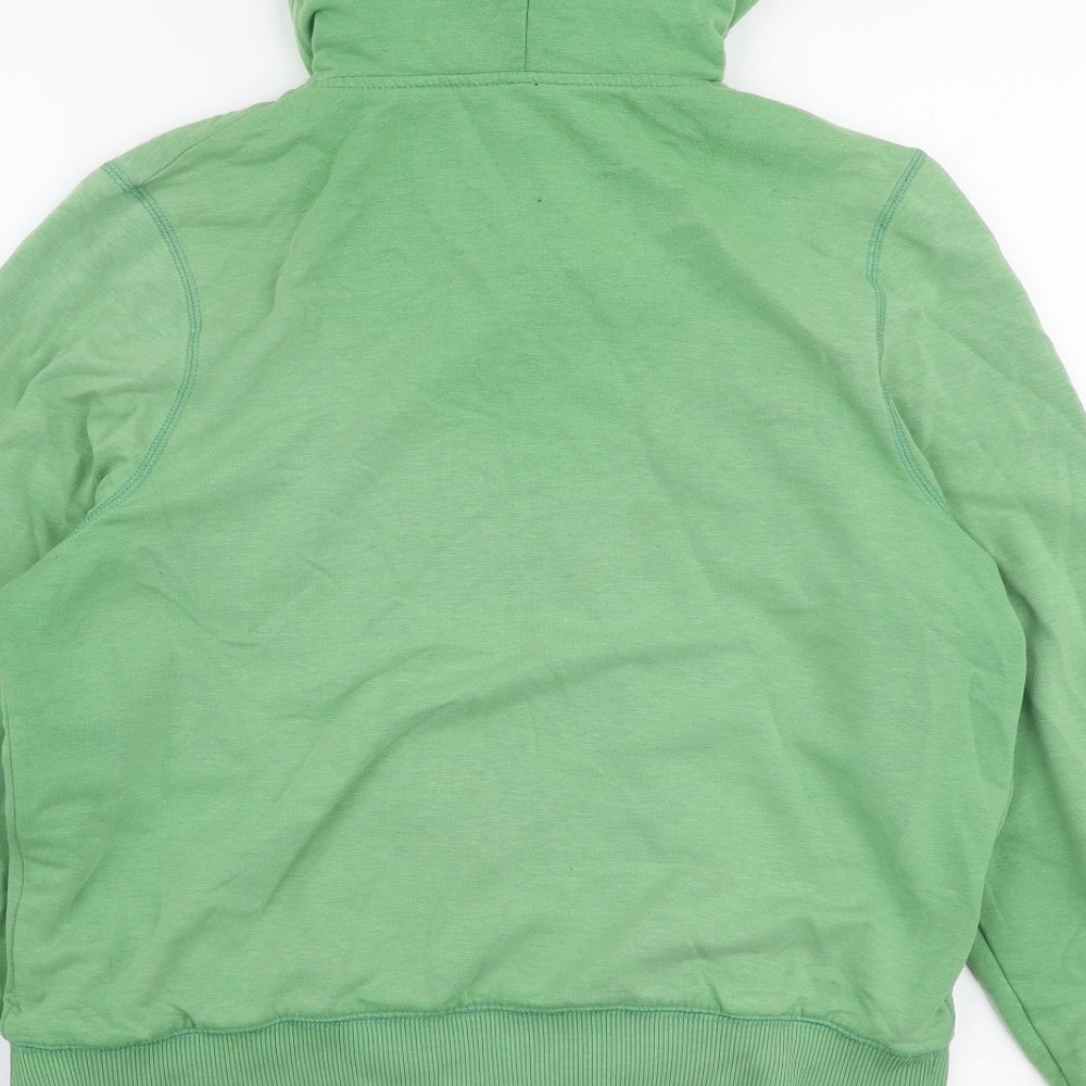 Athletic Co Womens Green  Polyester Full Zip Hoodie Size 14  Zip
