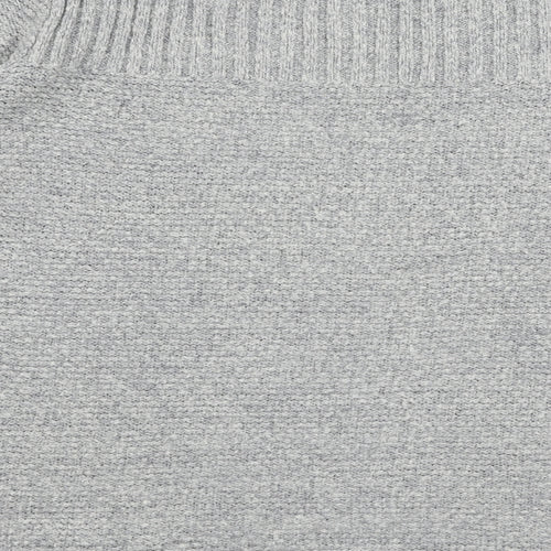 M&Co Womens Grey Boat Neck  Acrylic Pullover Jumper Size 16